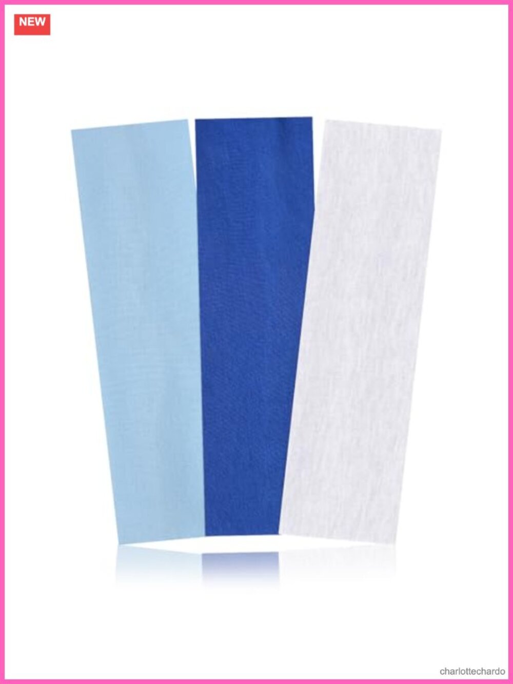 3 Pack Non Slip Elastic Polyester Headbands Soft Sweat Absorbent